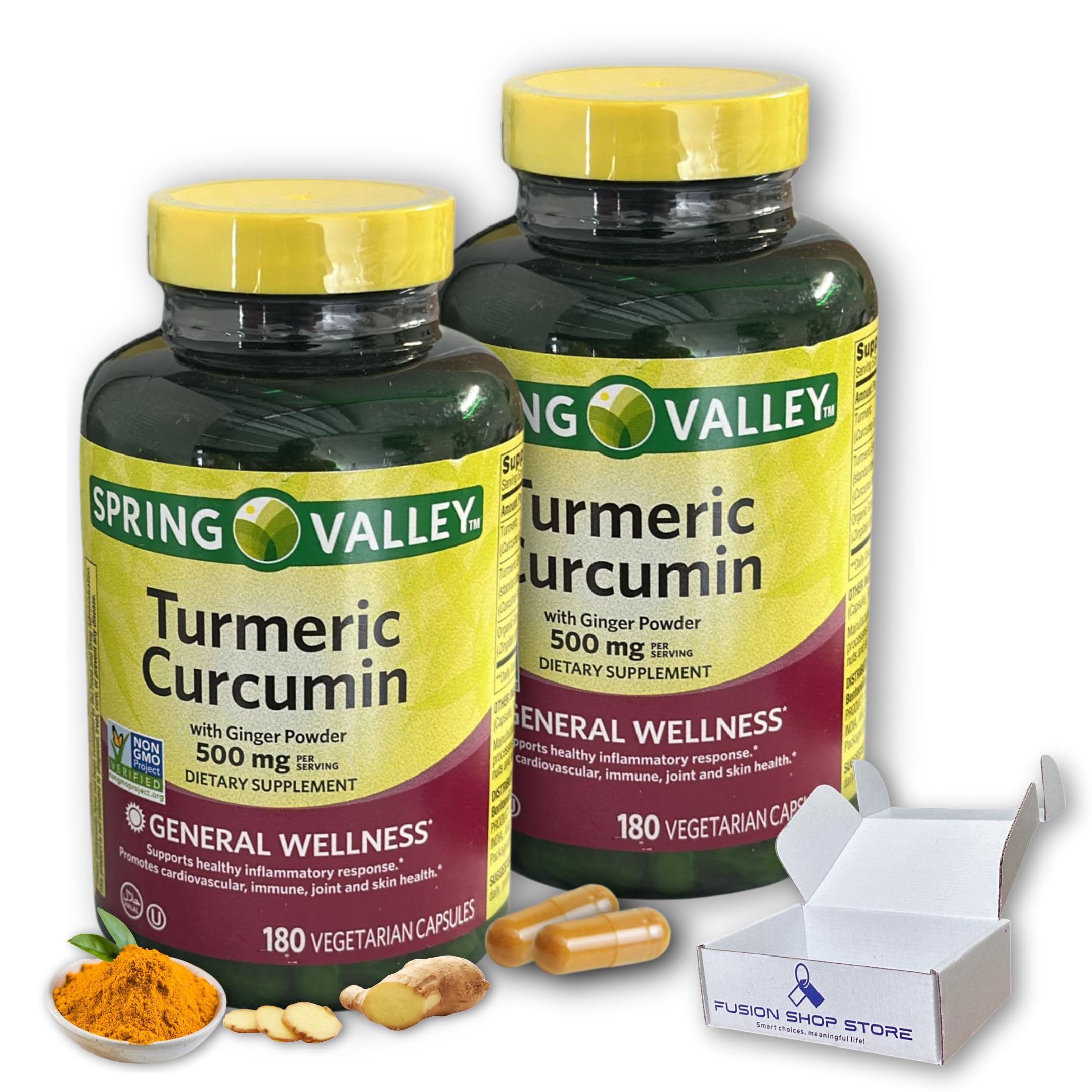 Amazon.com: Turmeric Curcumin with Ginger Powder- 500mg Vegetarian